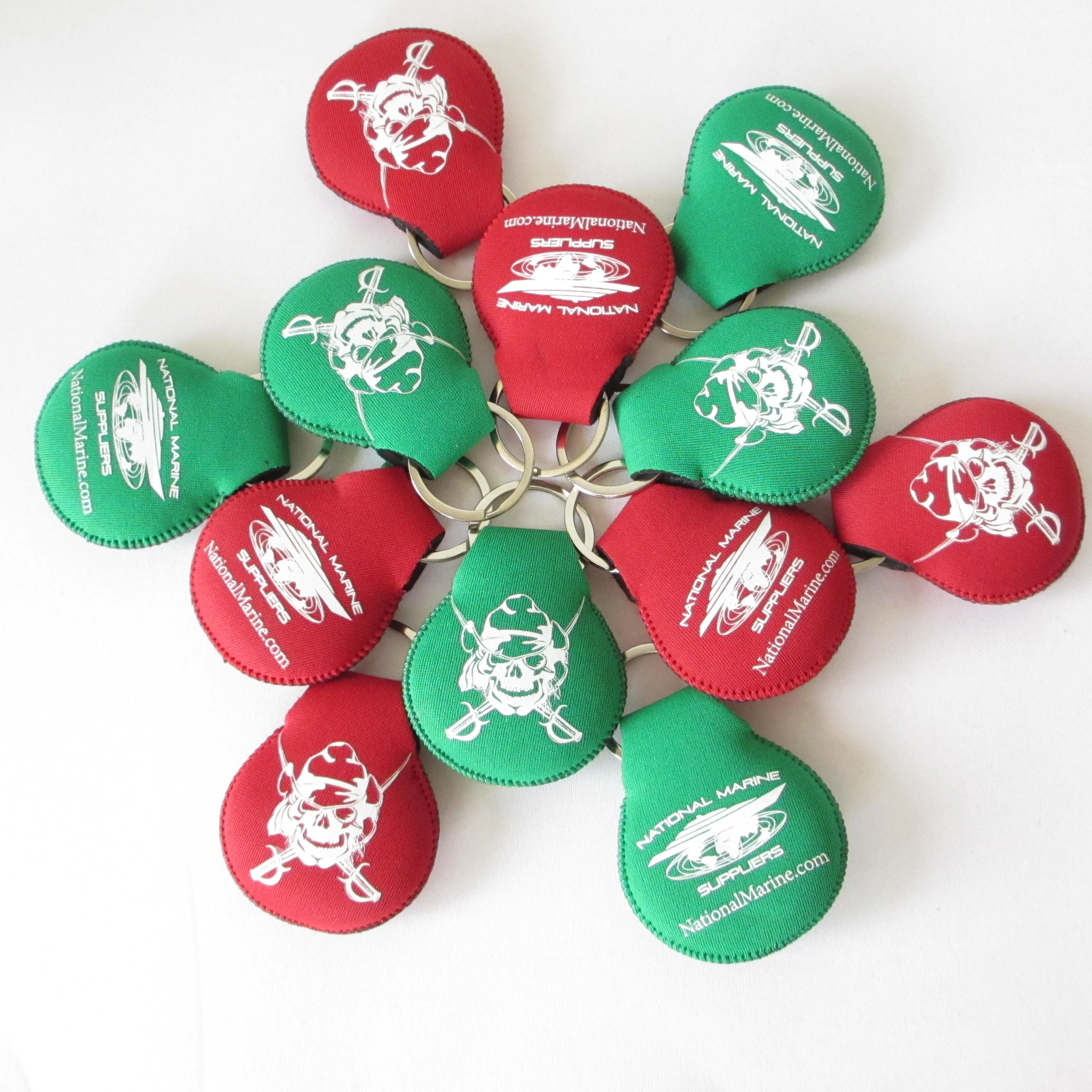 Floating Neoprene Boat Keychain with Silk Screen Printing Key Float
