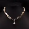GN0224-1 Bow-shaped Pearl Necklace