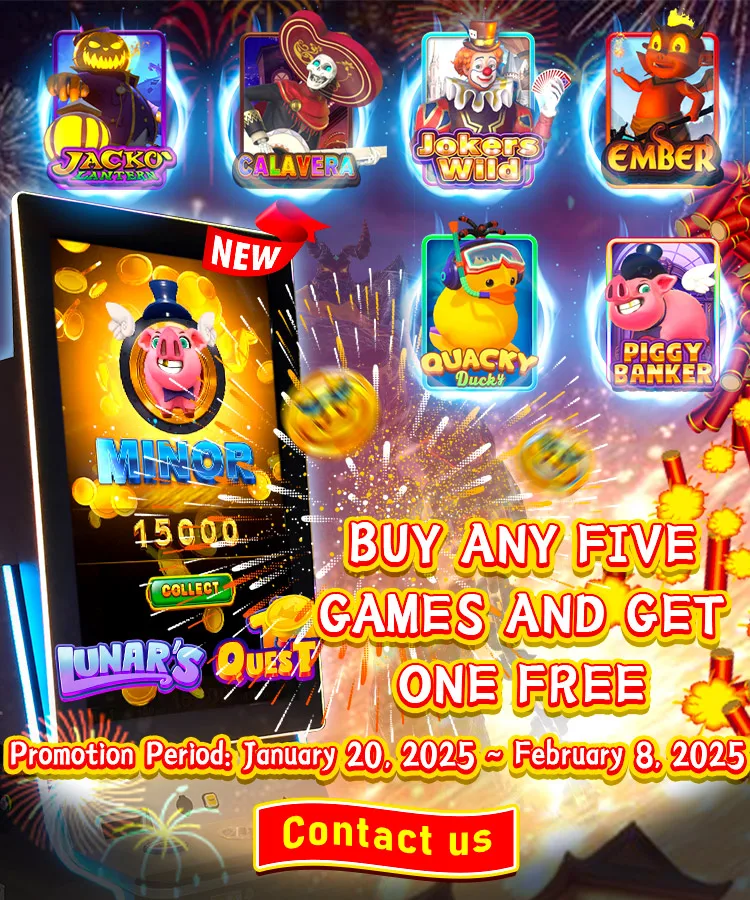 Новый лунный квест Quacky Ducky 43-дюймовый вертикальный сенсорный экран мульти 6 в 1 игровой шкаф печатная плата для продажи