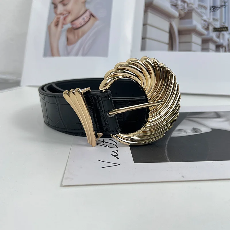 Винтажный женский летний широкий пояс черный бархатный стиль Instagram для сочетающейся юбки свитер или пиджак из искусственной кожи