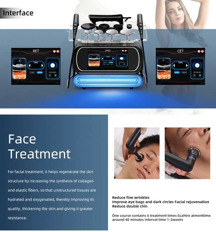 Professional 448KHZ Skin Tightening Portable Fat Burning Massage Body Slimming Shaping Machine Wrinkle Removal Machine