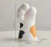 Vase patte de chat-noir et orangé