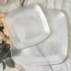 Transparent square plate