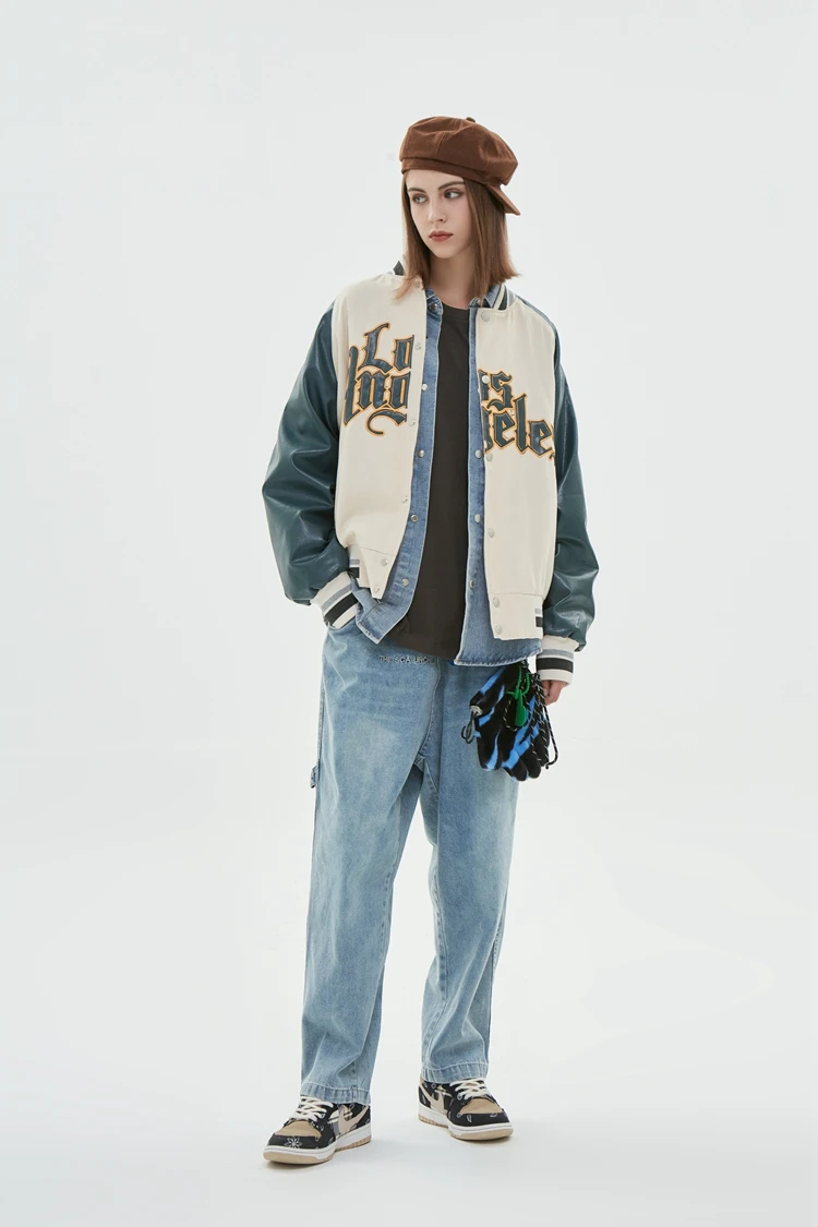 Men's Baseball Uniform Jacket Long-sleeved Embroidered Autumn_voghion.com