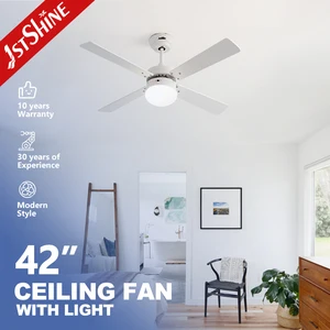 1stshine Wholesale  LED Ceiling Fan 42 Inches AC Motor Smart Modern Ceiling Fan with Light Kit