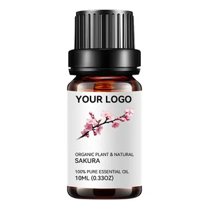 Luxury Organic Raspberry Cherry Blossom Jasmine Scent 100% Pure Plant Custom Perfume Essential Oil Set Aromatherapy Body Massage