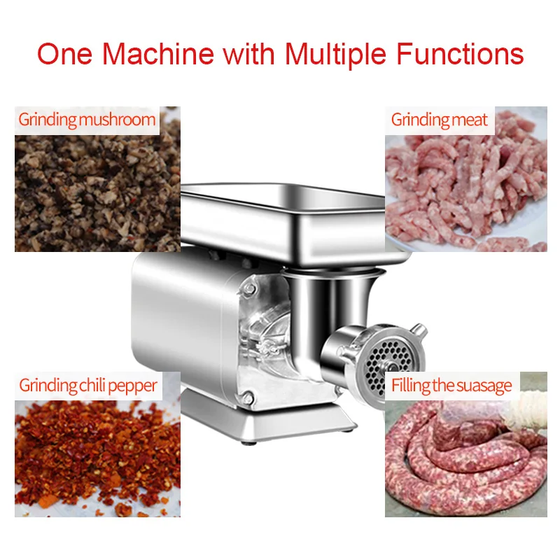 Powerful Motor Gear Reduction for Meat Grinders - No. 42 Meat Grinder Mixer Blender Set