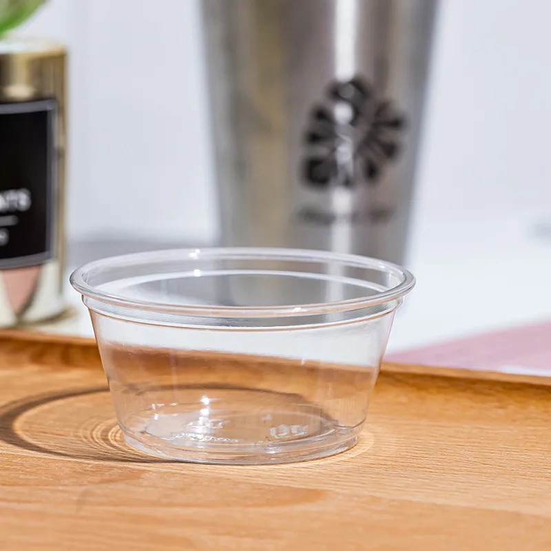 Clear Portion Cups with Lids Food Grade 1 oz 2 oz 3.25 oz 4 oz PET  Disposable Seasoning Mini Sauce Cups Containers Tasting Cup| Alibaba.com