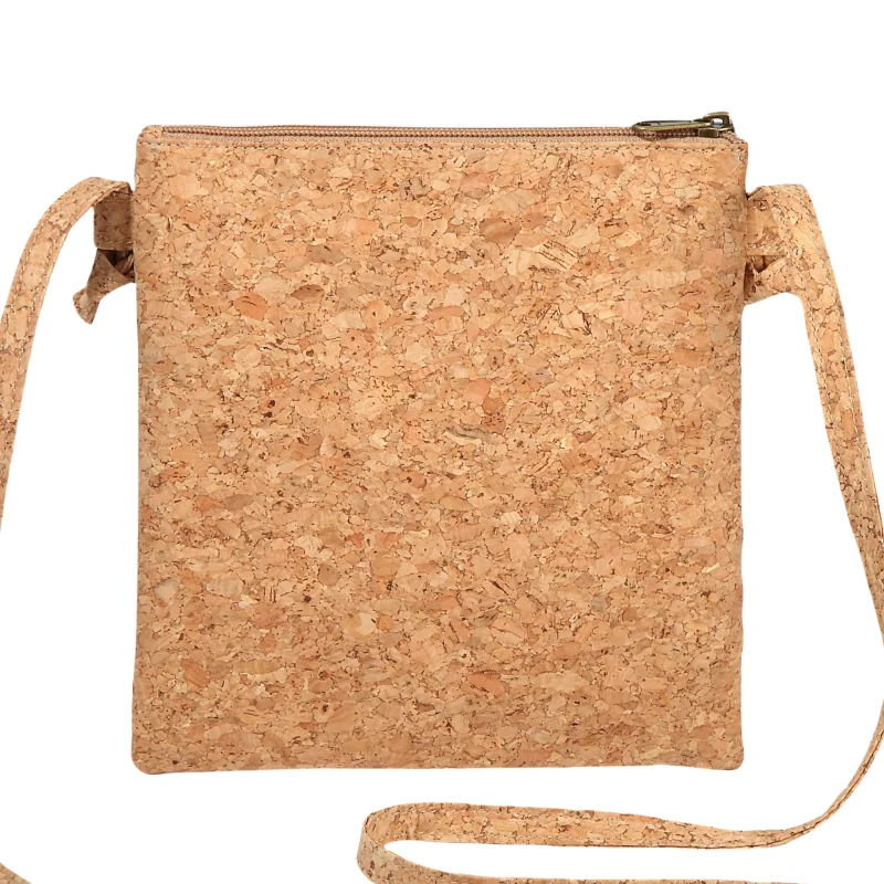 Small Crossbody Bags Lady Cell Phone Wallet Fashion Cork Leather Wallet