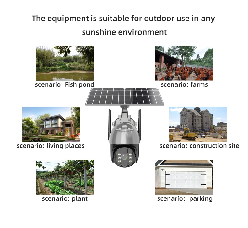 J2 2MP 4G Solar Security Protection Surveillance IP Camera Rechargeable WIFI PTZ Outdoor Waterproof PIR Color Night Auto Track