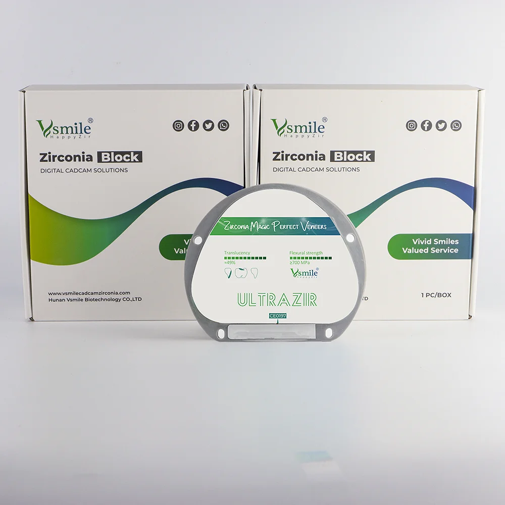 Vsmile HappyZir Multi Layered Zirconia Disc for  Ceramil Motion 2 Dental Consumable Materials D-71 16MM A2 A3