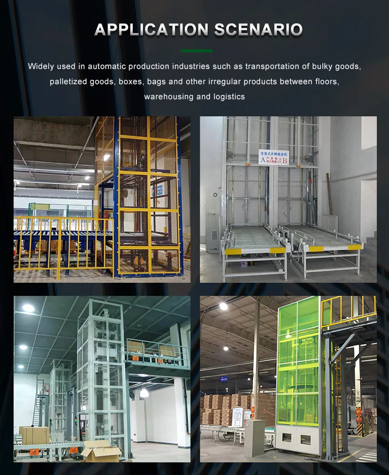 10k Lift Vertical Module Pallet Electric Industrial Elevator Manufacturer Ladder Platform 6meter Lifting Lifter Conveyor