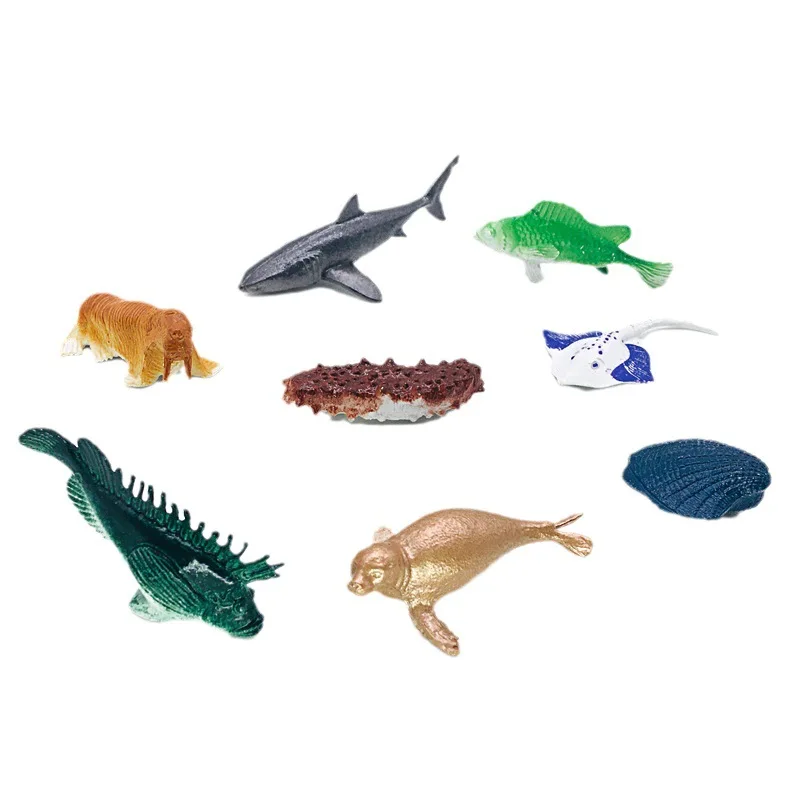 Set De 12 Figuras De Animales Marinos Realistas – Juguete Educativo Para Niños De 3 A 6 Años, Incluye Delfín, Pulpo, Tortuga Y Concha Con Perla