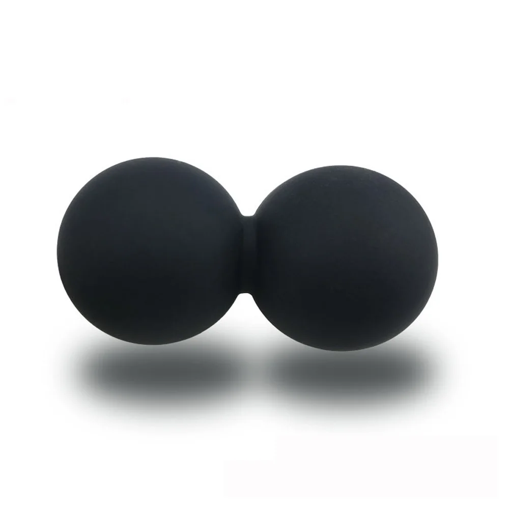 Оптовая продажа силиконовый двойной Массажный мяч для арахиса с гравировкой на заказ Лакросса