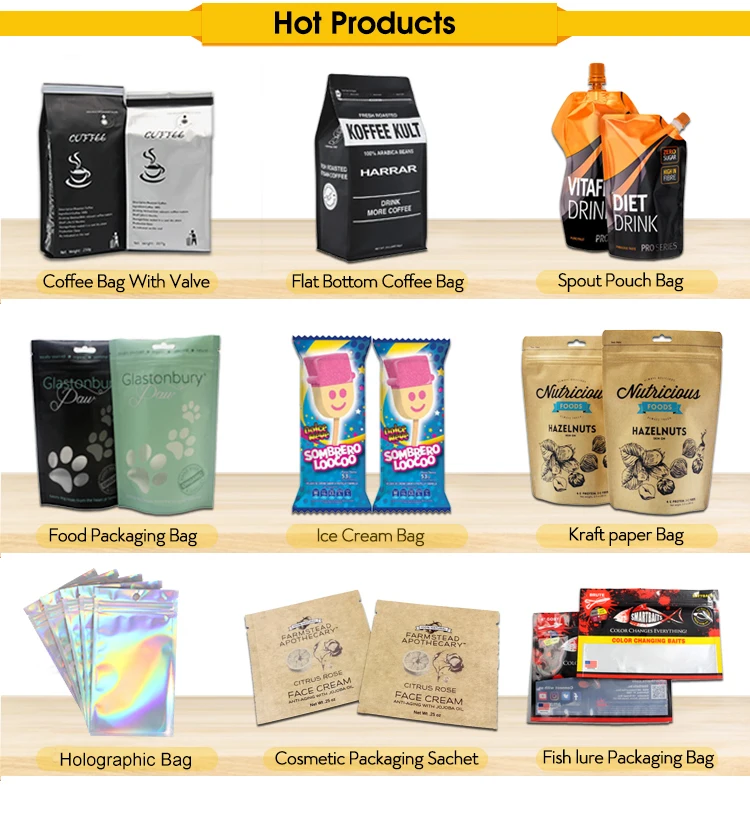 10x15cm 13x18cm 8x15cm Paper Gift Bag Candy Food Safe Kraft Craft