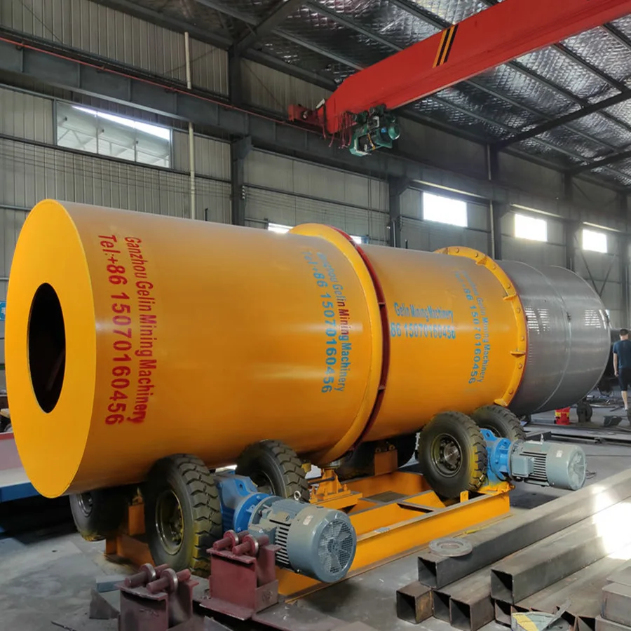 Best Mining Machine Rotary Drum Scrubber to Washing Sand Gravels with Sticky Clay