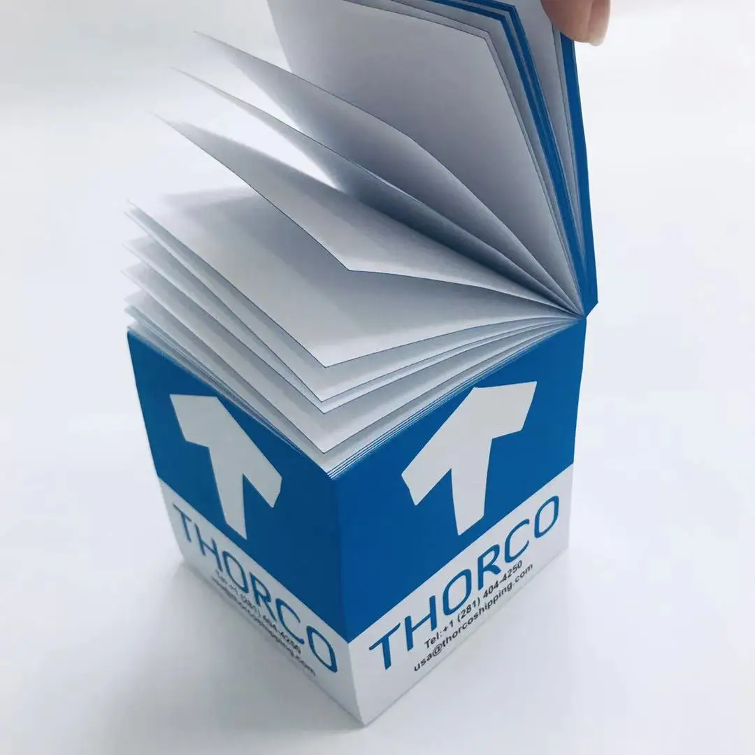 free desgin Custom Personalized paper Adhesive cube memo pad