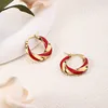 Oil dripping circle-red