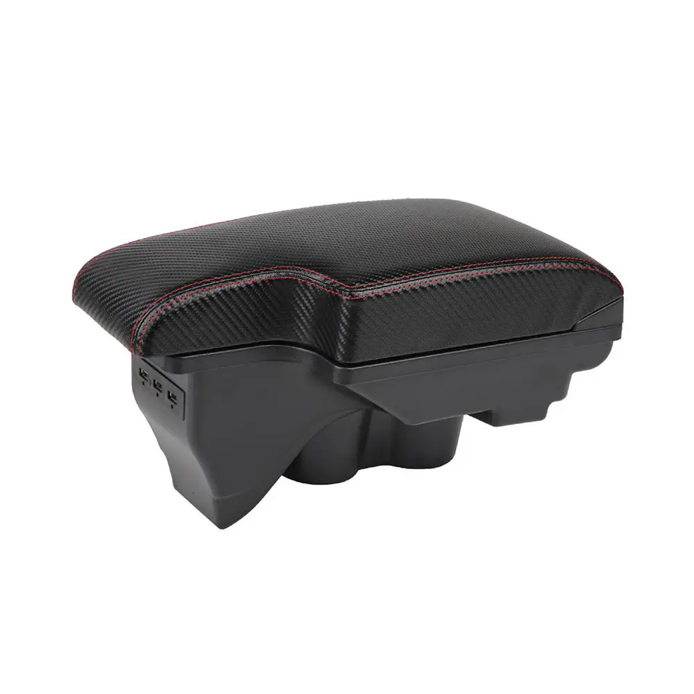 product auto centre console armrest box with ashtray cup holder car accessories interior retrofit parts black universal front 1pcs-3