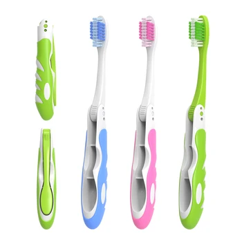 Oral Health Products Dental Folding Toothbrush Travel Size Hot Selling Travel Toothbrush For Adult Foldable Toothbrush Portable