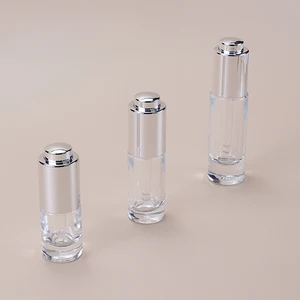 High-end small volume 5 10 15ml dropper bottle essential oil bottle straight round thick bottom glass press dropper bottle