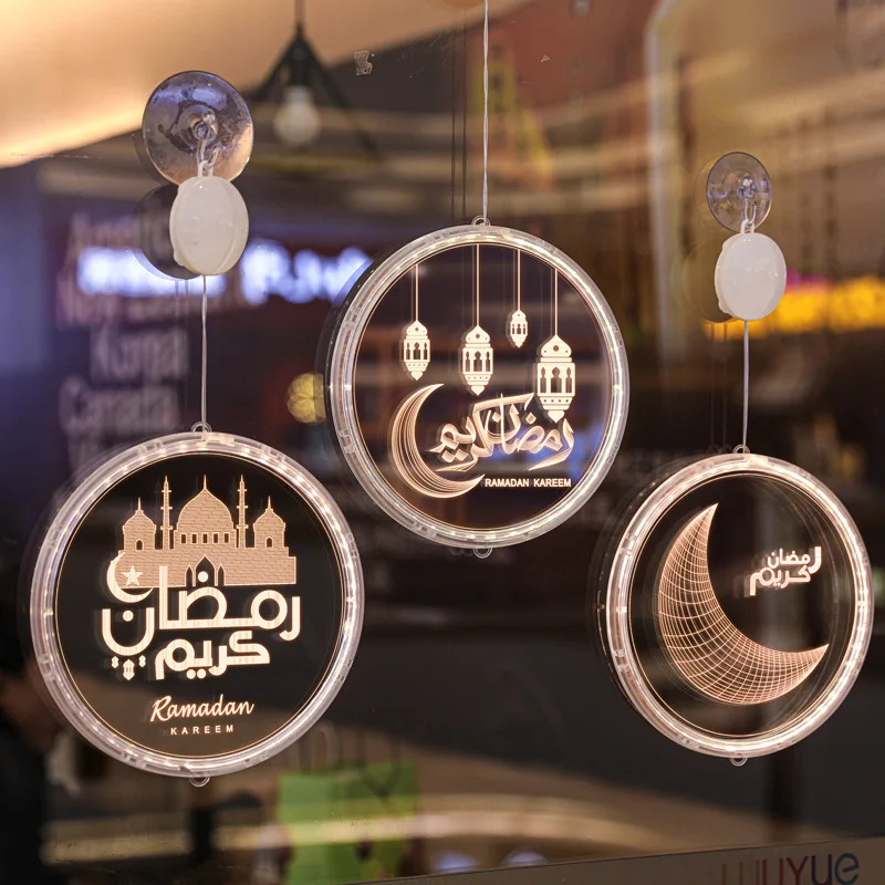 Ramadan Eid Light LED Eid Moon Star Lamp Mubarak Islam Decorative Indoor  Lantern Lights Battery Powered Festive Lights For - AliExpress