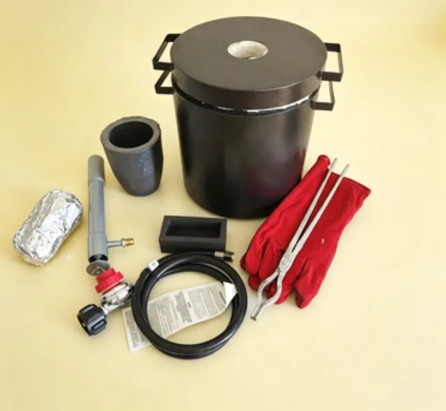 TEBAK Heavy-Duty Metal Melting Oven, 6-12kg Capacity Furnace for Gold Silver Copper Aluminum Smelting & Jewelry Crafting