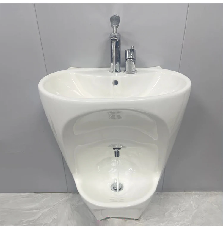 Efficient Ablution Basin With Urinal Sink Ideal For Muslim Ritual