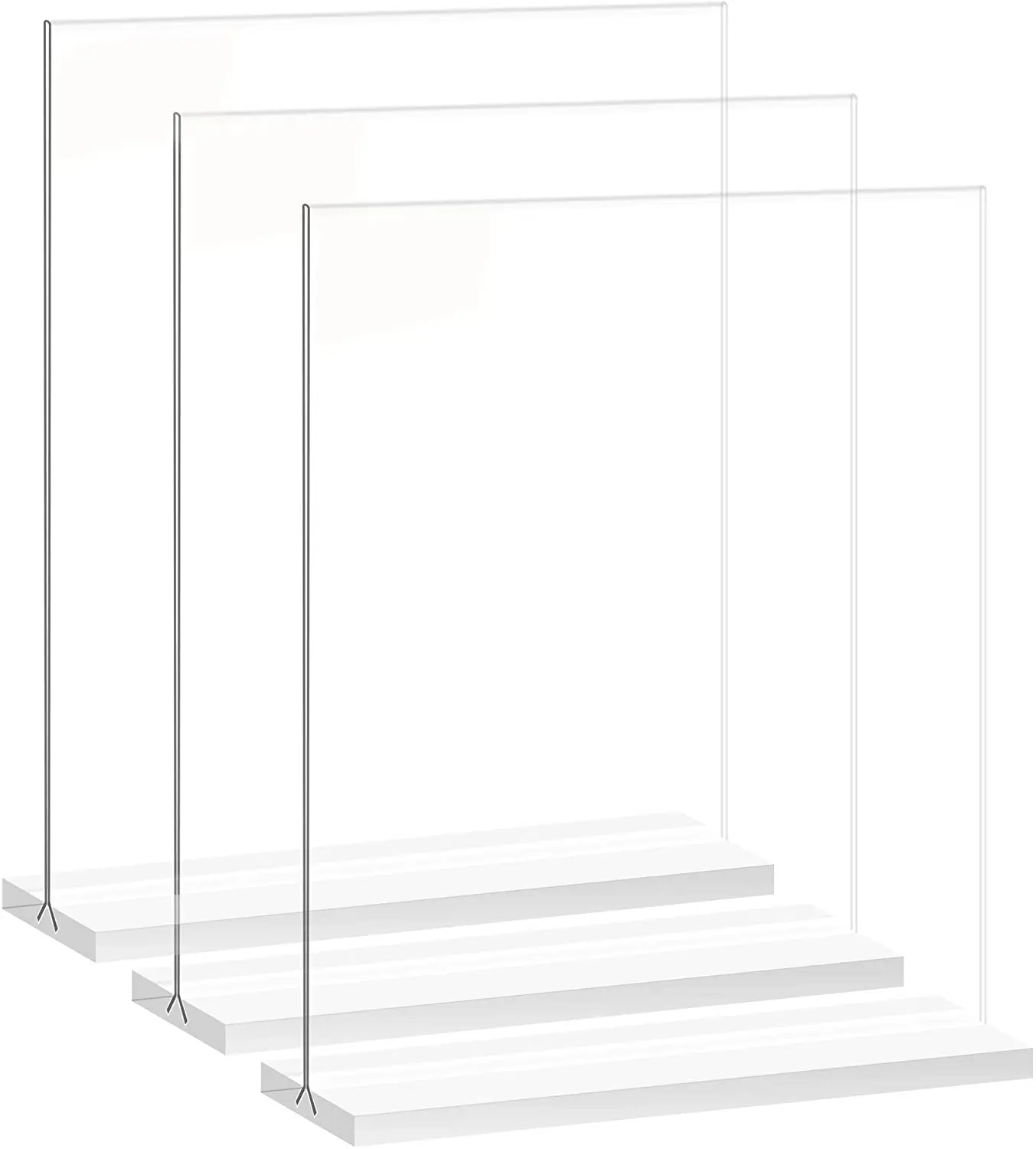 Custom Clear Acrylic Frame Photo Double Side Sign Holder