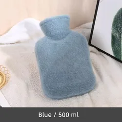 Симпатичная Женская Студенческая плюшевая сумка для горячей воды, экономит электричество, бутылка для теплой воды с резиновой подкладкой, маленькая сумка для грелки рук