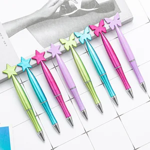 Selling Bulk Cute Variety Patterns Ballpoint Twist Plastic Pen With Printed Logo Custom Advertise for Student Gift