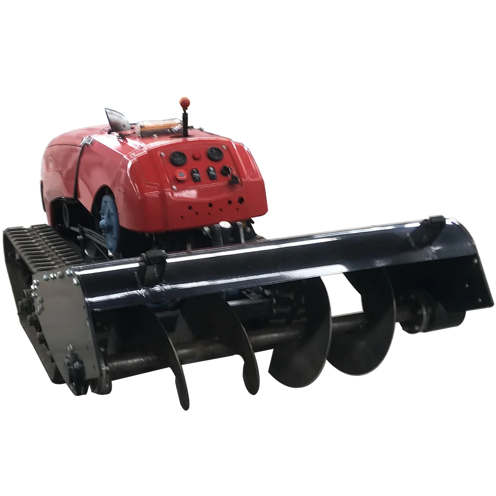 Многофункциональный роторный гусеничный трактор с дистанционным