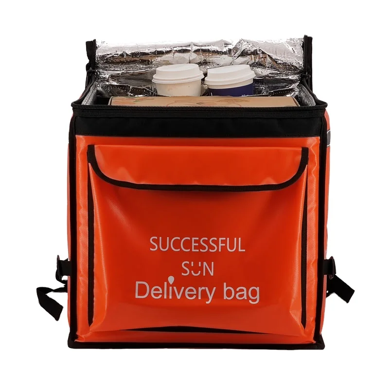 Wholesale Big Size Waterproof Top Opening Delivery Backpack Food Delivery Bag