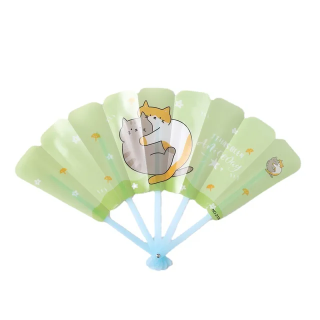 Summer folding fan for children and students Portable Chinese style mini plastic folding fan