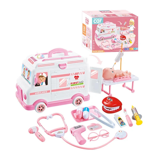 pink ambulance toy