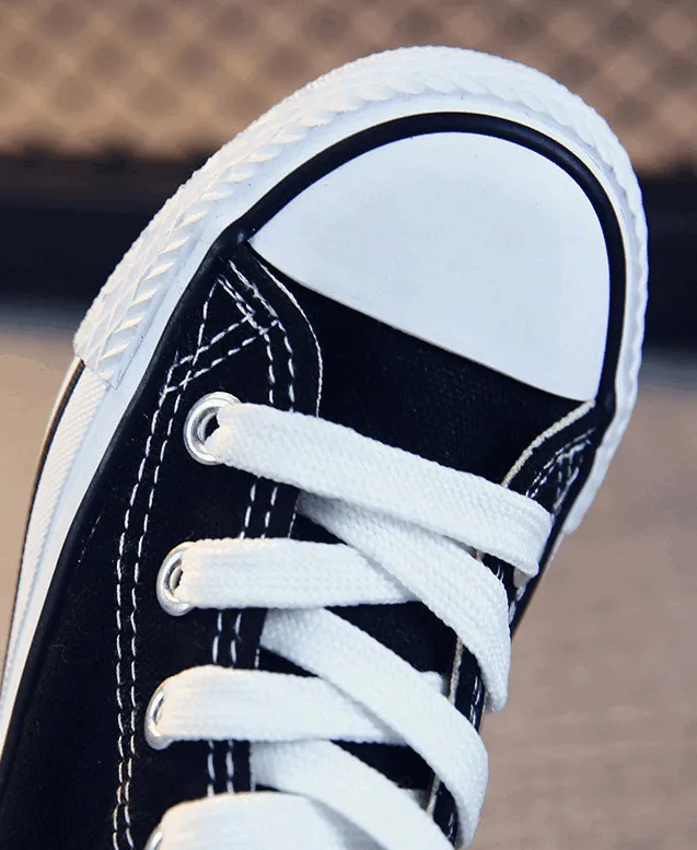 Новые Классические Детские парусиновые туфли для девочек и мальчиков, Детские повседневные беговые кроссовки, однотонная детская спортивная обувь