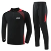 Conjunto de chándal de fútbol negro A negro