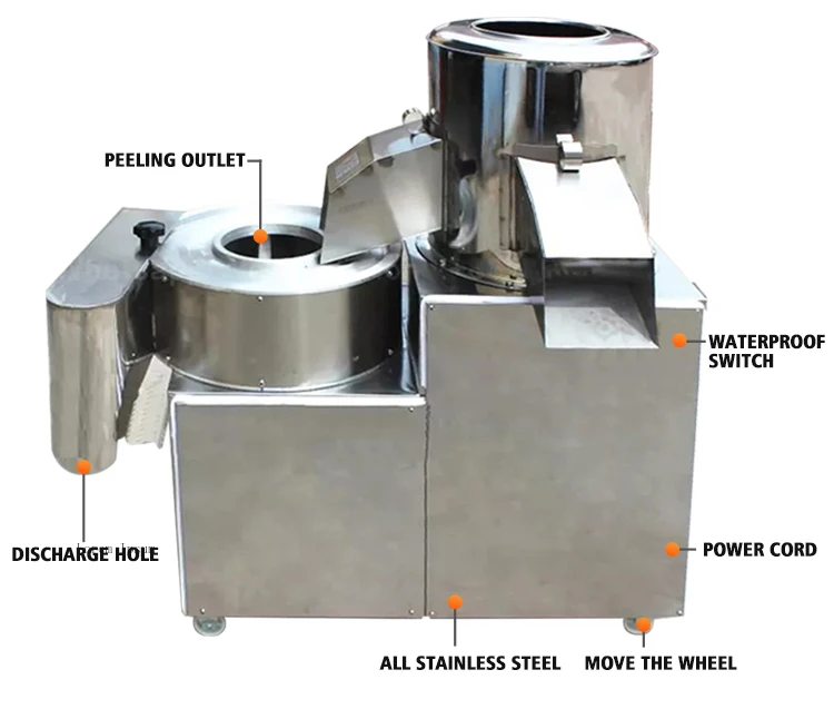 Leila Automatic Potato Wash Peeling Chips Making Machine/potato Slicer