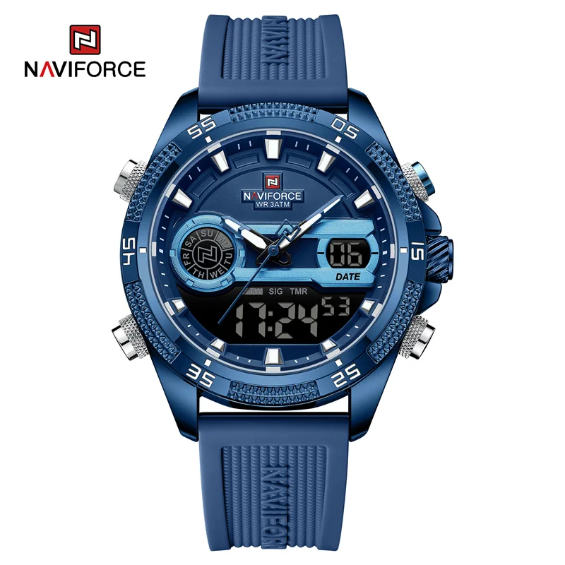 NAVIFORCE 9223 BEBEBE Sporty Men's Watch with Double Display