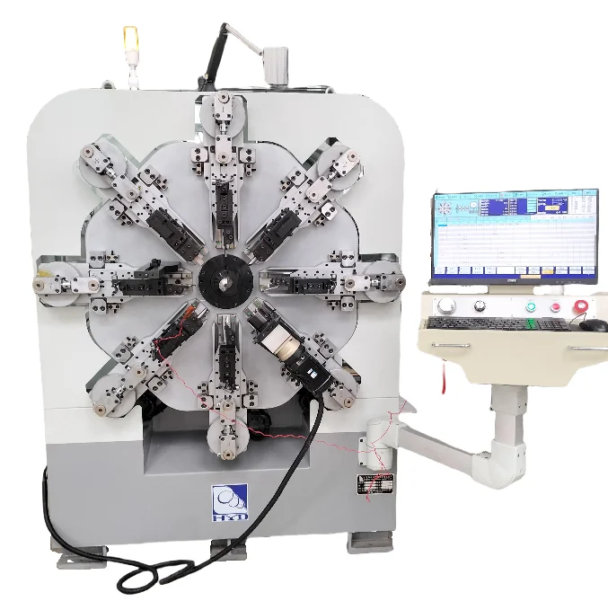 Automatic Multi-Function 12 Axes Computer Spring Coiling Machine for 1-4mm & 2-6mm Wire with 100m/min Speed and 380V Power