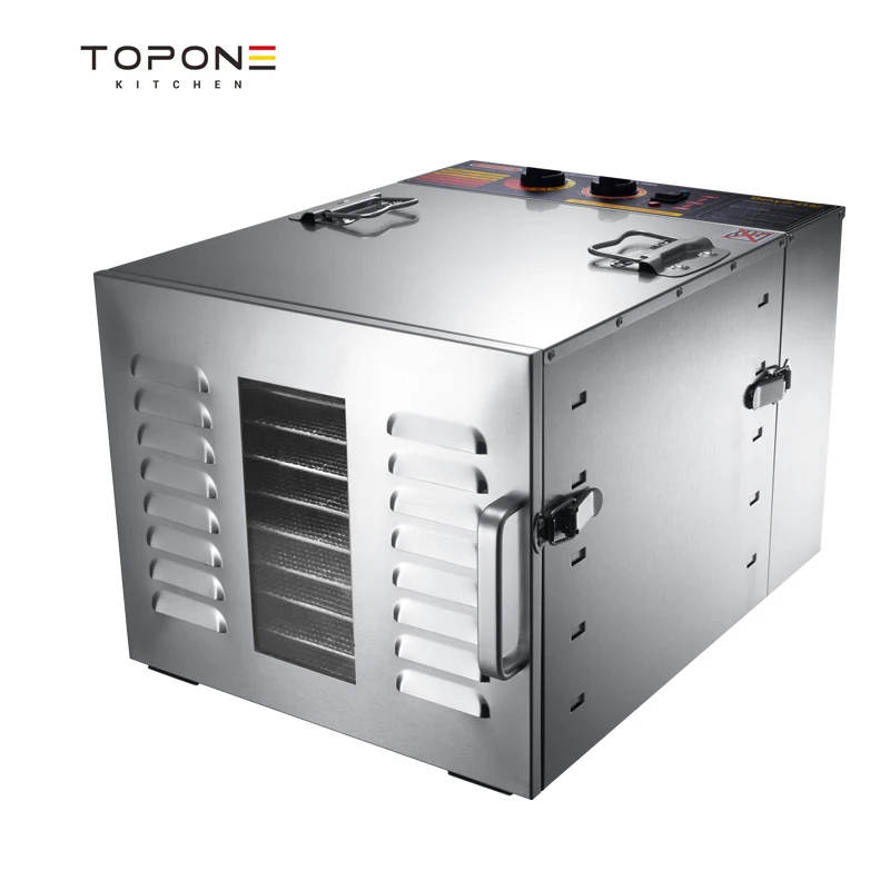 10 Layers Food Dehydrator Machine with Visible Glass Window All Stainless Steel Food Dehydrator for Fruit and Vegetable