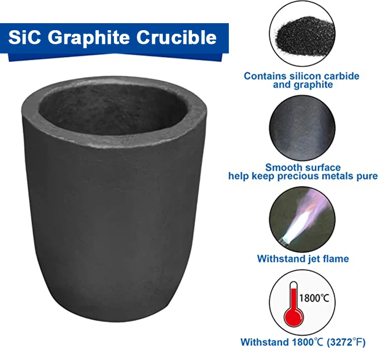 Industrial Silicon Carbide Crucible, From 100 Kg To 500 Kg