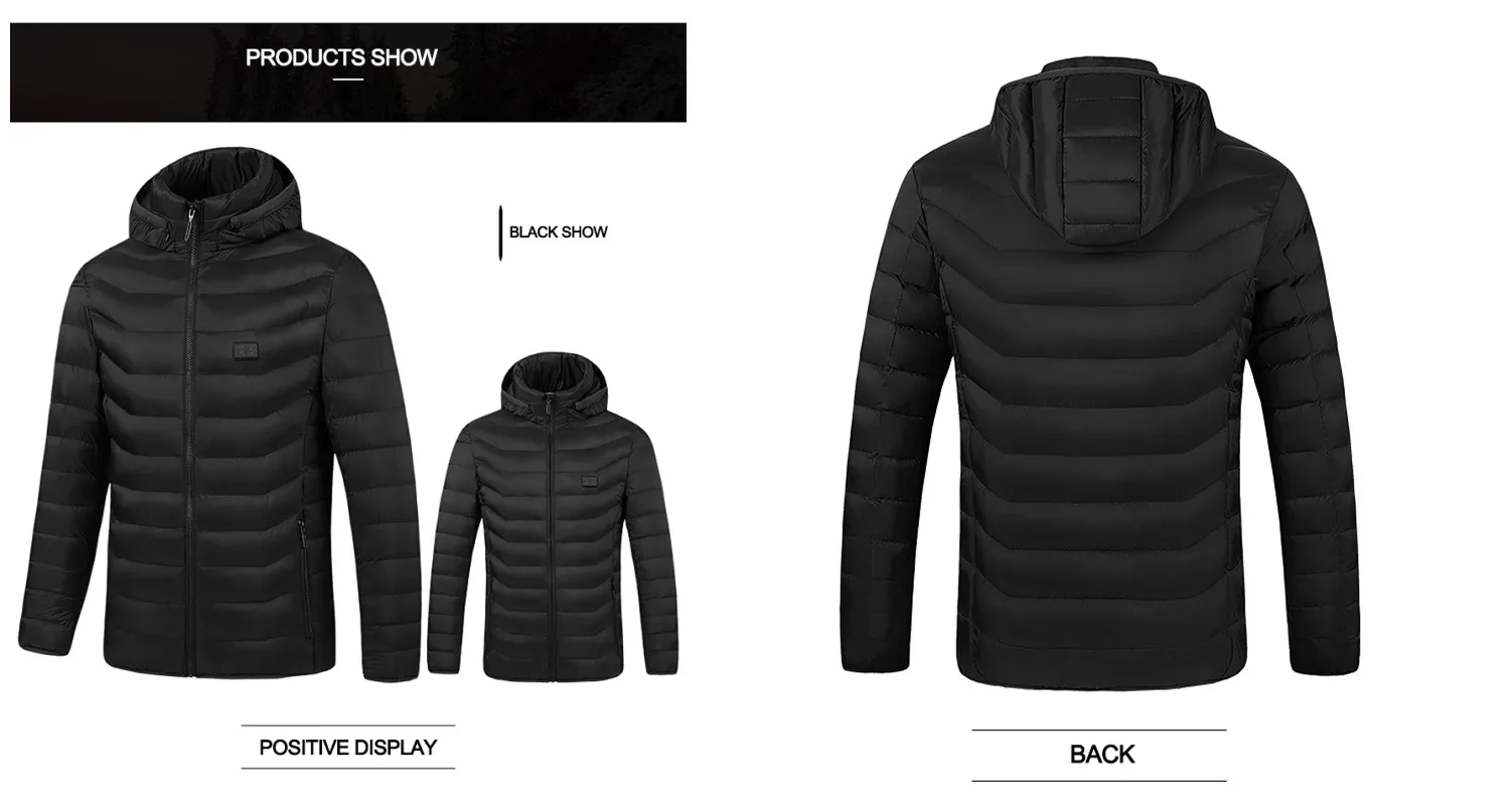 Wholesale Custom Mens Heated Jcaket Manteau Chauffant Usb Electric Battery Rechargeable Self