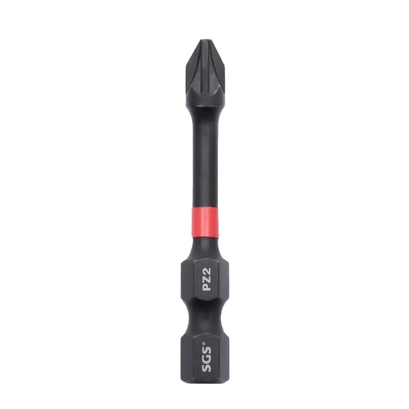 MOYOTEC Factory Direct 1/4''Strong Magnetic S2 Material 25mm Single Head Pozi Impact Bits