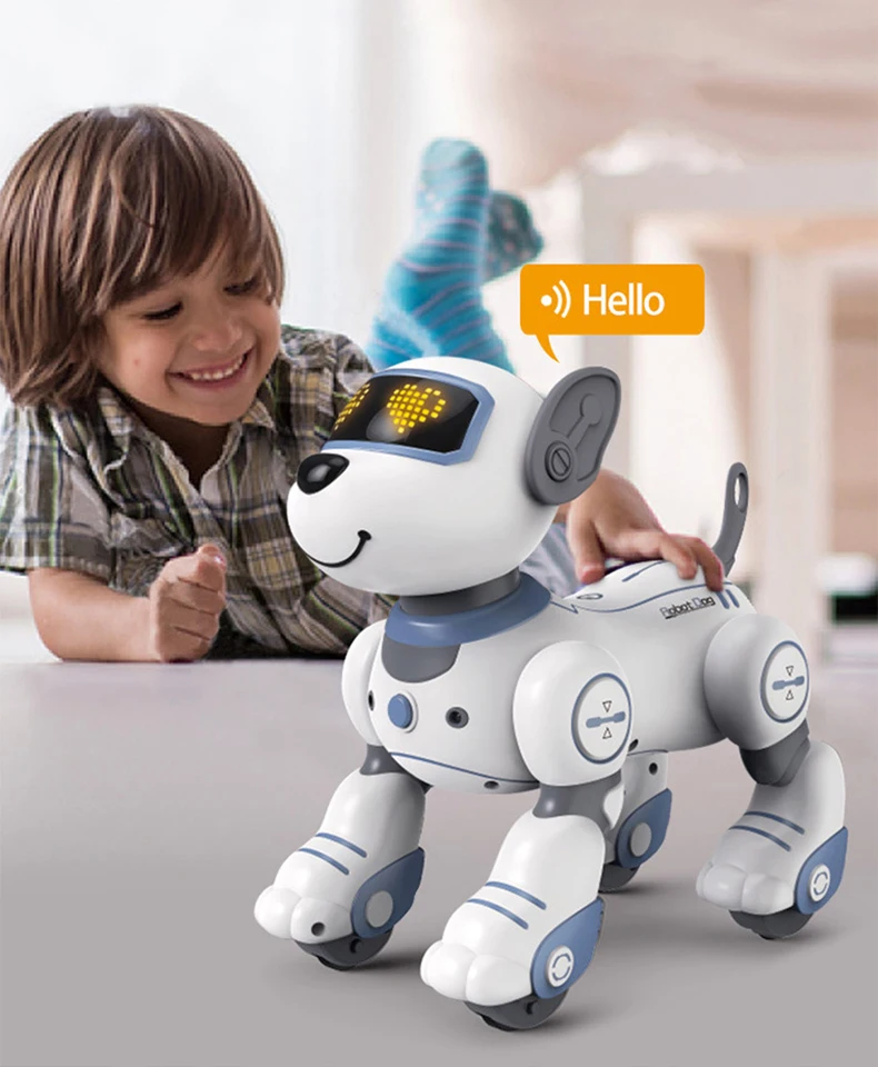 Smart Interactive Stunt Robot Dog Toy Programmable Robotic Puppy Remote ...