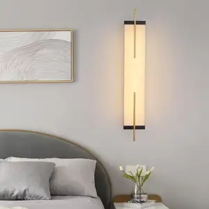Wholesale Custom Simple Modern Marble Home Hotel Villa Indoor Decorative Led Wall Lamp