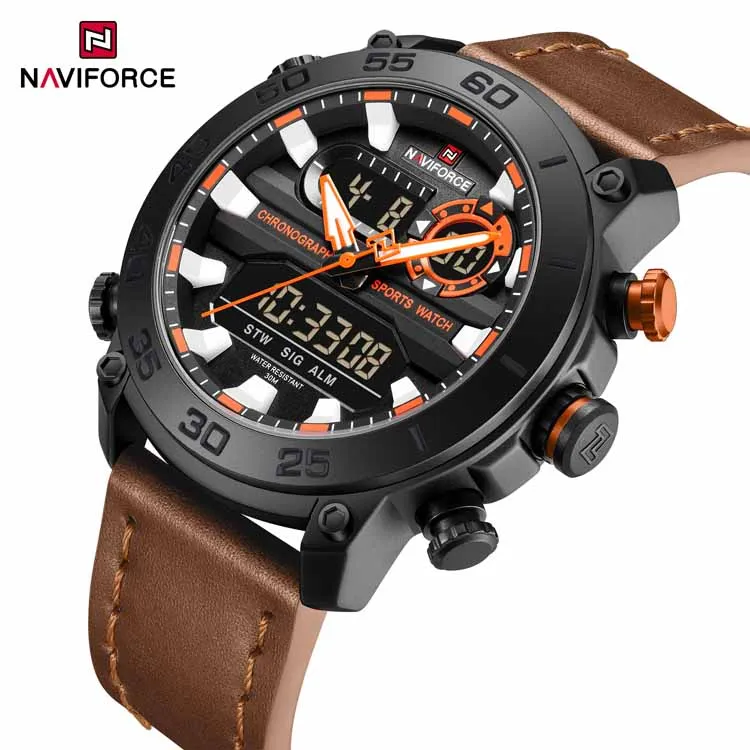 NAVIFORCE 9235 unique montre homme chinois à quartz bas prix