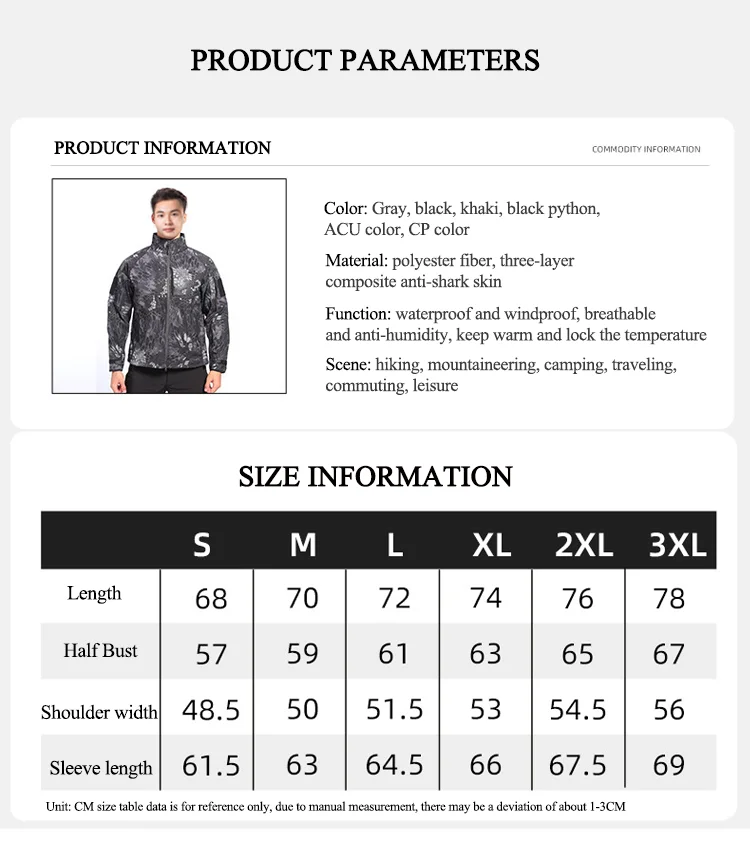 Waterproof Warm Fleece Polyester Hardshell Jacket Coat 