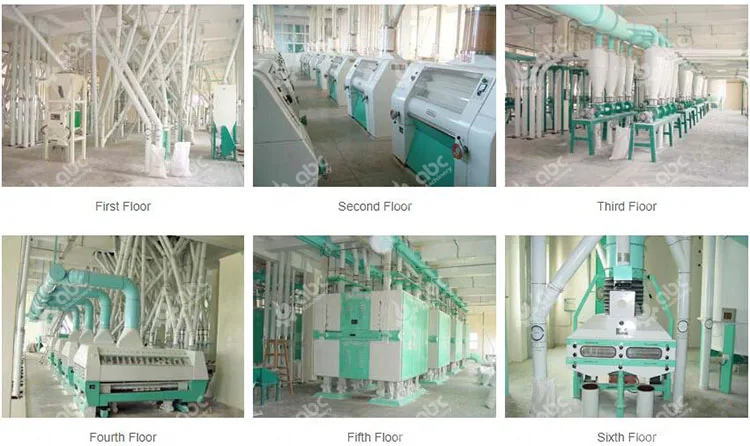 180T wheat flour mill production line complete