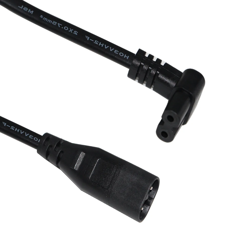 Iec320 60320 Figure 8 Ac Power Cable 2 Pin Male to Female Socket Iec 320 Connector Camera Charger C7 to C8 Extension Cord